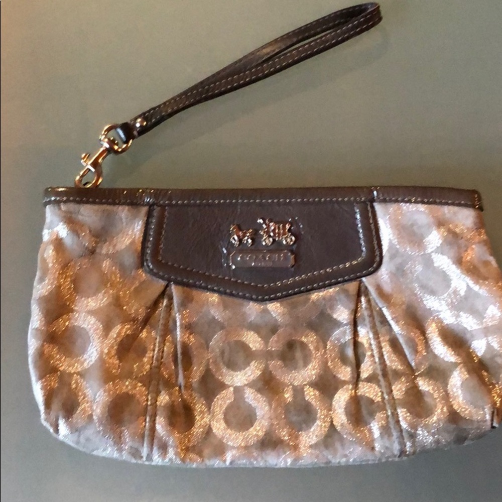 Coach large wristlet